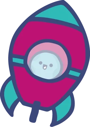 Luna Payroll animation shown inside a rocket