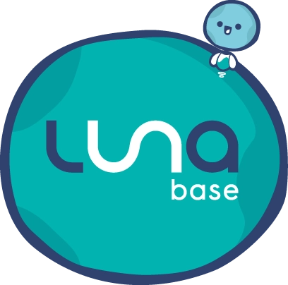 Luna Base Payroll Logo with Luna Character